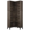 Resenkos Bookshelf, Bookcase Standing Shelf Unts,6-Tier Corner Bookcase, 71 inch L-Shaped Etagere Bookshelf,Gray & Black - 3 of 3