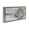 Stupell Industries Vivid Crab on Beach Shoreline Floating Frame Canvas Art, Gray, 25" x 11" - 2 of 4