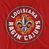 University Of Louisiana At Lafayette Distressed Primary Logo Kids T-Shirt For Youth Red - 2 of 4