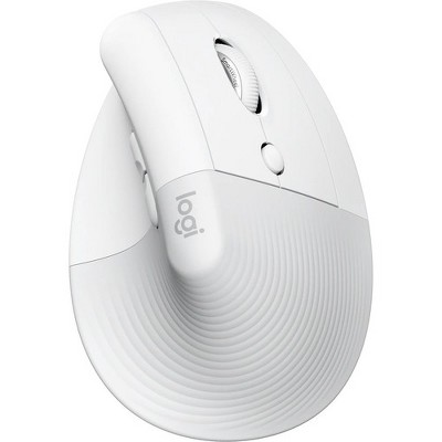 Logitech Lift Vertical Ergonomic Mouse (Off-white) - Optical - Wireless - Bluetooth/Radio Frequency - Off White - 1 Each - USB - 4000 dpi