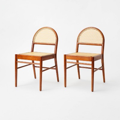 Maye Boucle Chair Set Of 2,upholstered Dining Chair With King Louis Back  And Natural Wood Legs,18 Wide Upholstered Seat And Back-the Pop Maison :  Target