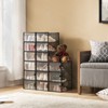 Nuria CRYSTAL CLEAR SHOE BOXES(12 pcs) | ARTFUL LIVING DESIGN-BLACK - 2 of 4