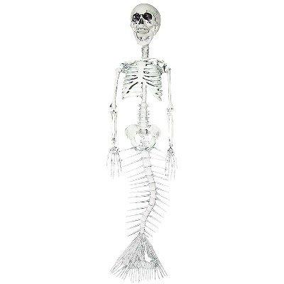 Sunstar Mermaid Skeleton Halloween Decoration - 29.5 in - White