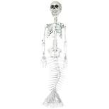 Sunstar Mermaid Skeleton Halloween Decoration - 29.5 in - White