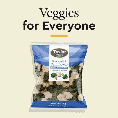 Taylor Farms Broccoli & Cauliflower Florets - 12oz