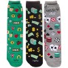 Memoi You Bet You 3 Pack Gift Set Crew Socks Multi One Size - 3 of 3