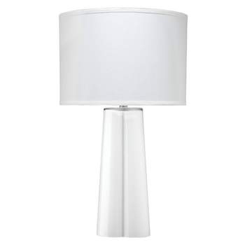 Clover Table Lamp with Linen Shade White - Splendor Home