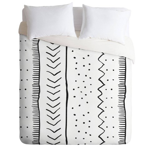 Black and deals white duvet