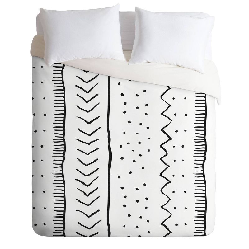 Becky Bailey Moroccan Stripe Comforter Set Black/White - Deny Designs, 1 of 8