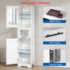 67'' Tall Bathroom Storage Cabinet, Modern Pantry Cabinet with Double Door, Shelves Adjustable Freestanding Cupboard with Drawer for Bathroom Kitchen - 3 of 4