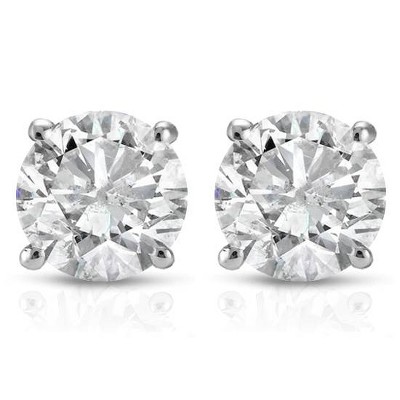 Pompeii3 1 1/2ct Diamond Studs 14K White Gold