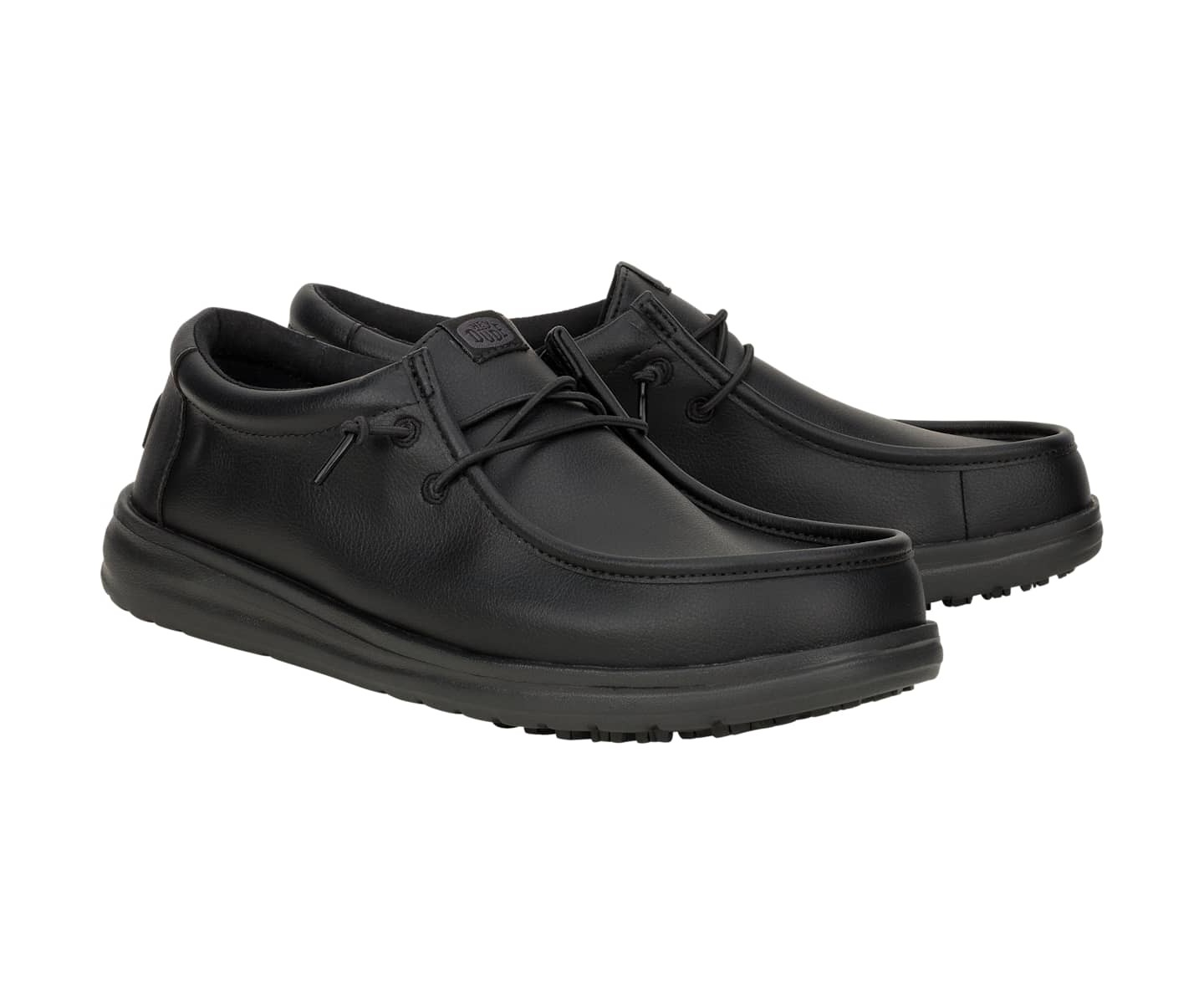 Кроссовки HEYDUDE Men Wally Work CE Classic Slip Resistant Wide, цвет: Чёрный — фото 2
