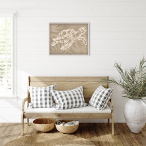 Amanti Art Batik Sea Turtle I by June Erica Vess Framed Wall Art Print - 1 of 4