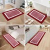 BAGOKIE 3 Piece Microfiber Bathroom Rug Set - 3 of 4