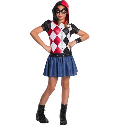 Rubies Dc Super Hero Girls Harley Quinn Hoodie Dress : Target