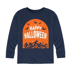 Boys' - Disney - Happy Halloween Tombstone Long Sleeve Graphic T-Shirt - 1 of 4