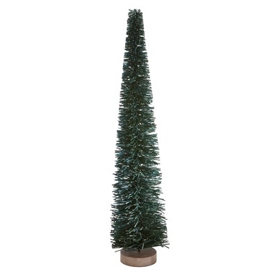 tagltd Glimmer Christmas Green Tree Decorations for Tabletop or Mantel Large 22 inch