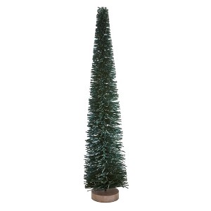 tagltd Glimmer Christmas Green Tree Decorations for Tabletop or Mantel Large 22 inch - 1 of 2