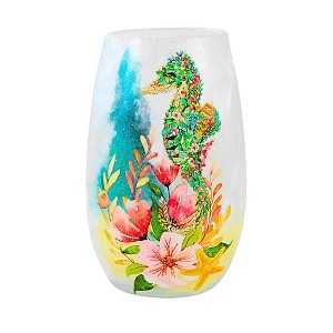 Stony Creek 5.25 In Salty Water Shores Lighted Jar Beach Seahorse Flip Flops Novelty Sculpture Lights - 1 of 3