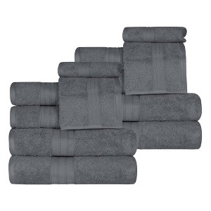 Cotton Plush Highly-Absorbent Heavyweight Luxury 12 Piece Assorted Towel Set by Blue Nile Mills - 1 of 4