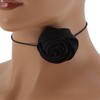 Unique Bargains Satin Rose Pattern Adjustable choker necklace Wrap around wrist bracelet 1 Pc - 2 of 4