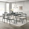 Kumasinova 2 Pcs Rustic Dining Chairs with Soft Cushion,Vintage Side Chairs for Kitchen & Dining Room,Rubberwood Armless Chair with 250lbs Max - 4 of 4
