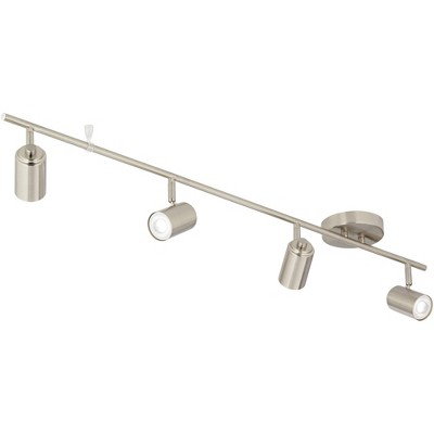 Pro Track 42" Brushed Nickel 4-Head LED Track Light Fixture
