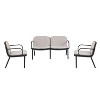 Okak Minimalist PP Patio Accent Chairs Upholstered Club Chairs/Loveseat/Combo,Chic Outdoor Armchair for Poolside,Garden&Backyard - 2 of 4