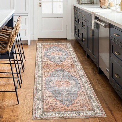 Whizmax Traditional Vintage Boho Floral Area Rug - 2x6 Washable : Target