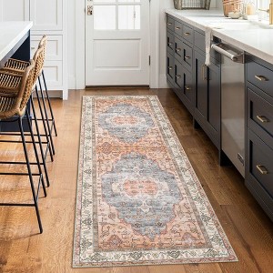 WhizMax Traditional Vintage Boho Floral Area Rug - 1 of 4