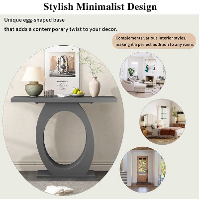 NicBex Stylish Console Table with Unique-Shaped Base,Entryway Table with Simple Silhouette,Foyer Tables for Entryway,Hallway,Living Room