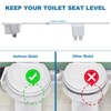 Bidet Attachment for Toilet, Self-Cleaning Dual Nozzle with Adjustable Water Pressure, Rear Wash Toilet Seat Attachment, - 3 of 4