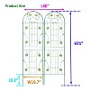 Kelly 2 Pack 86.7''x19.7''Metal Garden Trelli, Flower Support Tiered Planters for Climbing Plants, Patio Outdoor Furniture - The Pop Home - 3 of 4
