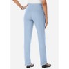 Roaman's Women's Plus Size Tall Straight Leg Soft Knit Pant - 3 of 4