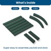 Hyleory HDPE Foldable Outdoor Folding Ottoman Patio Footrest for Adirondack Chairs - 4 of 4