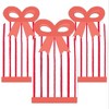 Big Dot of Happiness Red Stripes - Square Favor Gift Boxes - Simple Party Bow Boxes - Set of 12 - 2 of 4