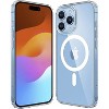 SaharaCase Hybrid-Flex Hard Shell MagSafe Phone Case for iPhone 15 Pro Shock Absorbing Clear - 3 of 4