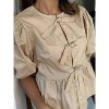 Women's Cara Cotton Poplin Tie Top - Sofie the Label - 4 of 4