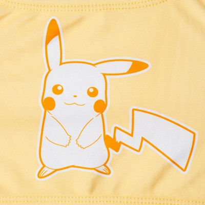 Pokemon Little Girls Square Neck Bikini Top and Bottom UPF 50+ Swim Set Gingham Butter Yellow / Lime Green 7-8 — фото 3