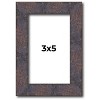 PosterPalooza | Photo Size Slim Profile Brown Frame - UV Acrylic, Foam Board Backing, Hanging Hardware - 2 of 4