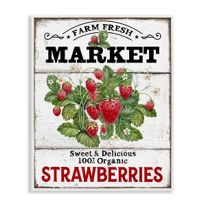 Stupell Industries Farm Fresh Strawberries Black Framed Giclee Art - 1 of 4