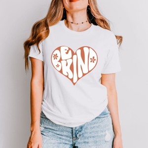 Simply Sage Market Retro Be Kind Heart Short Sleeve Tee - 1 of 4