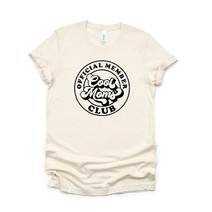 Simply Sage Market Women's Official Member Cool Moms Club Short Sleeve Graphic Tee - 1 of 3