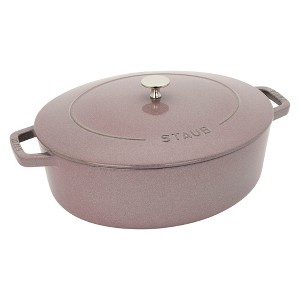 Staub Cast Iron 6.25-qt Shallow Oval Dutch Oven - 1 of 4