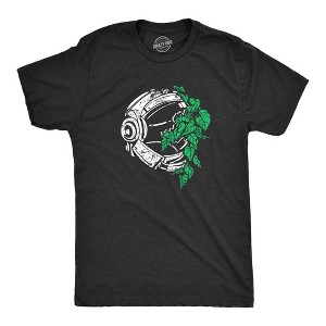 Mens Plant Astronaut T Shirt Funny Cool Space Explorer Nature Lover Tee For Guys - Crazy Dog Men's T Shirt - 1 of 4