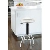 Seville Classics Contoured Stainless Steel Seat Pneumatic Adjustable Work Stool - 4 of 4