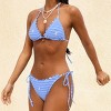 Women's Striped Tie-Side Bikini Set - Cupshe - 3 of 4