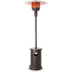 Aspect Living Patio Heater with Table 48,000 BTU Output Electronic Ignition System, With Wheels, Portable Outdoor Propane Patio Heater - Mocha Finish - 1 of 4
