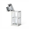 Park Hill Collection Coastal Whitewash Lantern Medium - 3 of 4