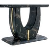 NicBex Dining Table 71" Modern Rectangular Imitation Marble Decorative Glass dining table for Dining Room - 2 of 4